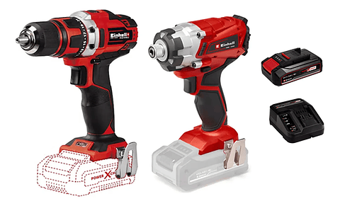 Taladro Atornillador + Atornillador Impacto 18v Einhell Unico