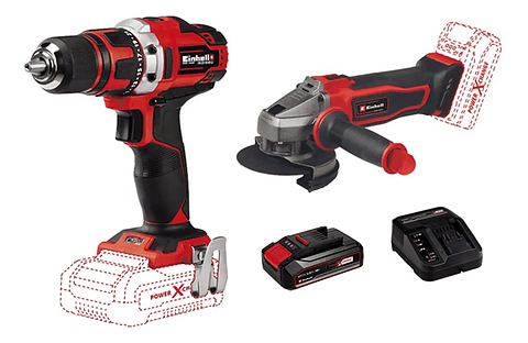 Taladro Atornillador+ Galletera Esmeril Angular 18v Einhell Unico 45139254431166-12