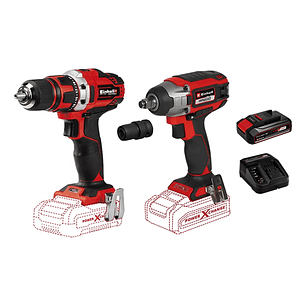 Taladro Atornillador+ Taladro Llave Impacto 18v Einhell Unico 45139254510080-12