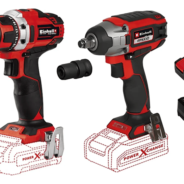 Taladro Atornillador+ Taladro Llave Impacto 18v Einhell Unico 45139254510080-12 1