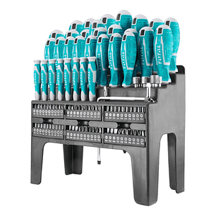 Kit Set Juego Destornilladores 100 Piezas Total Tht2506100