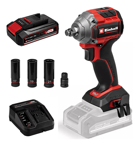 Taladro Pistola Llave Impacto 18v Bat+ Carg Einhell 4510090 Unico 50 Hz/60hz