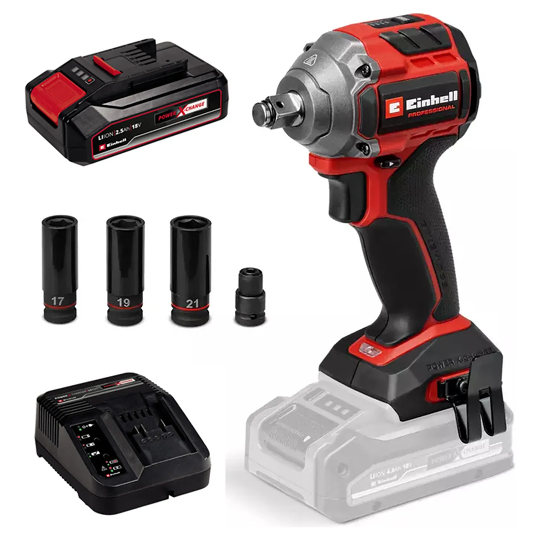 Taladro Pistola Llave Impacto 18v Bat+ Carg Einhell 4510090 Unico 50 Hz/60hz 1