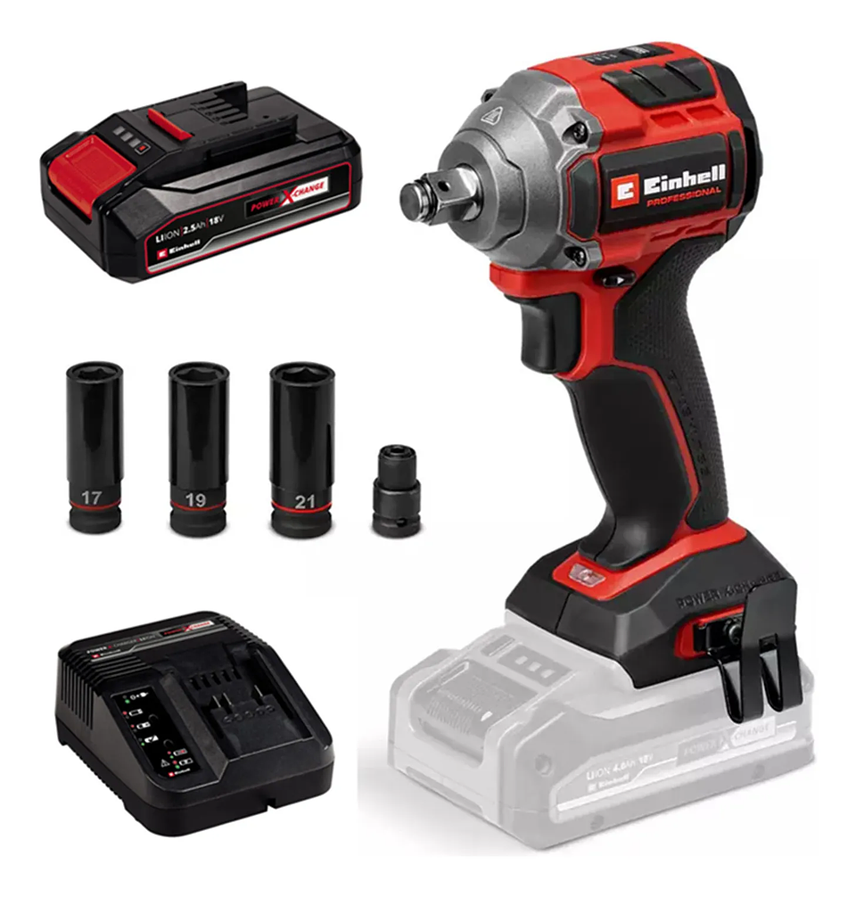 Taladro Pistola Llave Impacto 18v Bat+ Carg Einhell 4510090 Unico 50 Hz/60hz 1