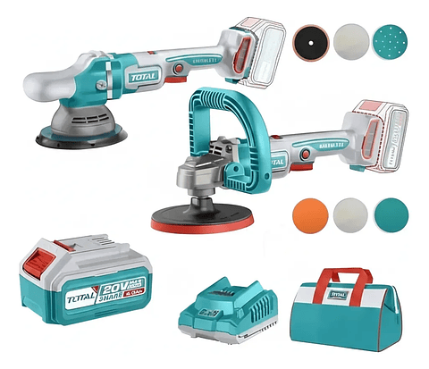 Kit 2 Pulidora 180mm + 150mm 20v Total Tosli241191 Turquesa