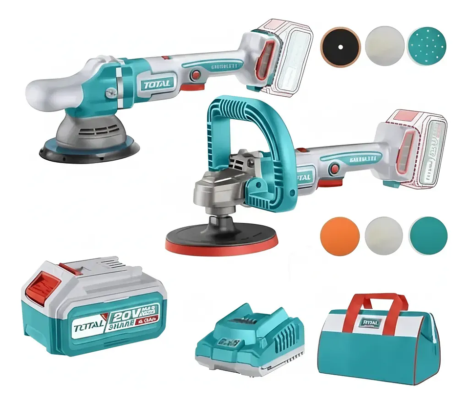 Kit 2 Pulidora 180mm + 150mm 20v Total Tosli241191 Turquesa 1