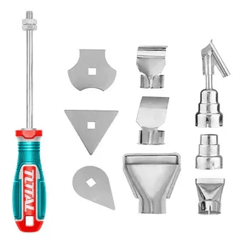 Set De 10 Accesorios Para Pistola De Calor Total Tba1011 Turquesa