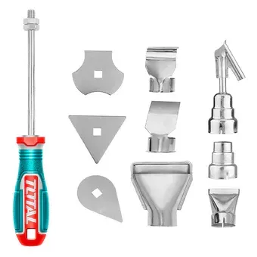 Set De 10 Accesorios Para Pistola De Calor Total Tba1011 Turquesa 1