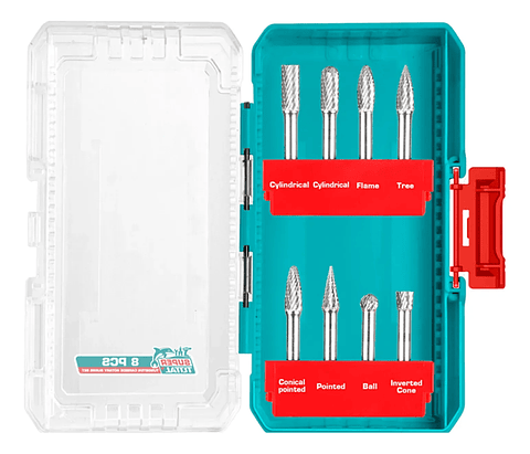 Limas Rotativas Fresa Brocas 8 Piezas Total Tacsdl10801