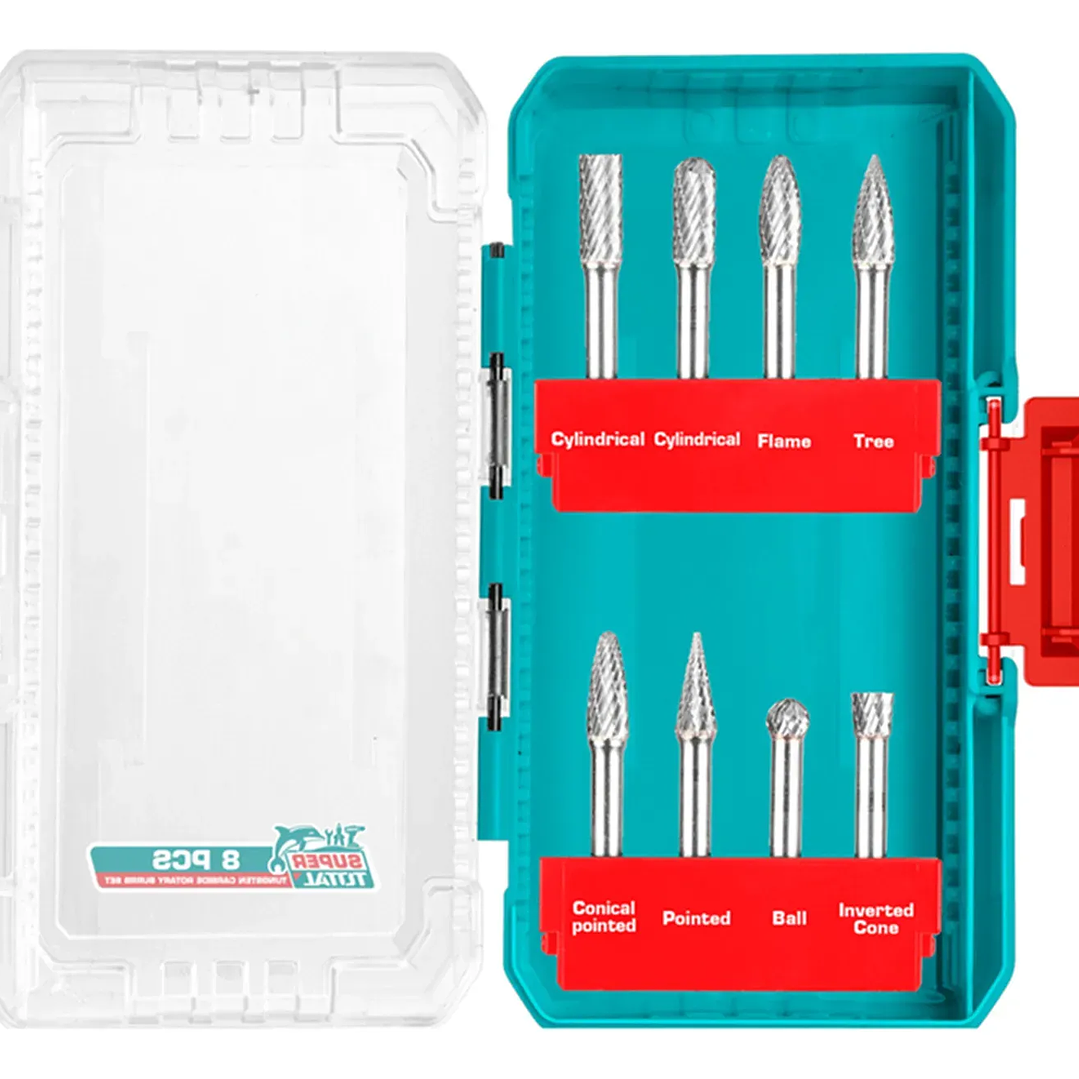 Limas Rotativas Fresa Brocas 8 Piezas Total Tacsdl10801 1