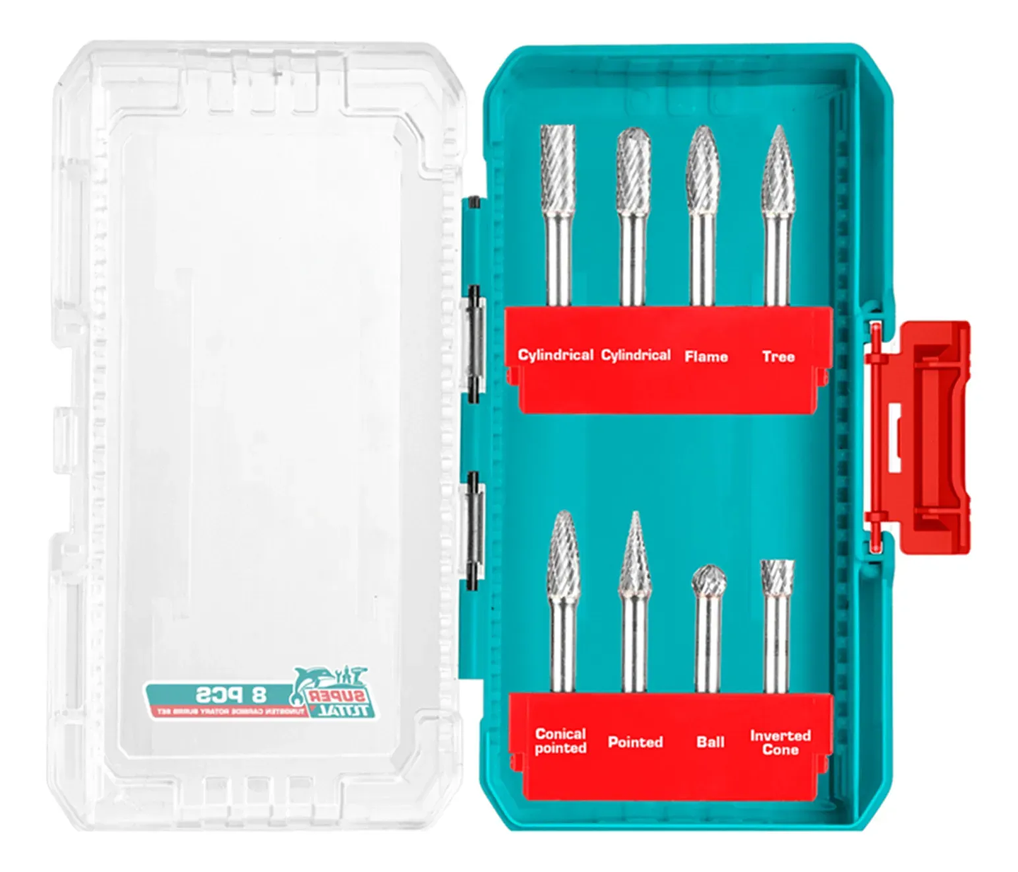 Limas Rotativas Fresa Brocas 8 Piezas Total Tacsdl10801 1