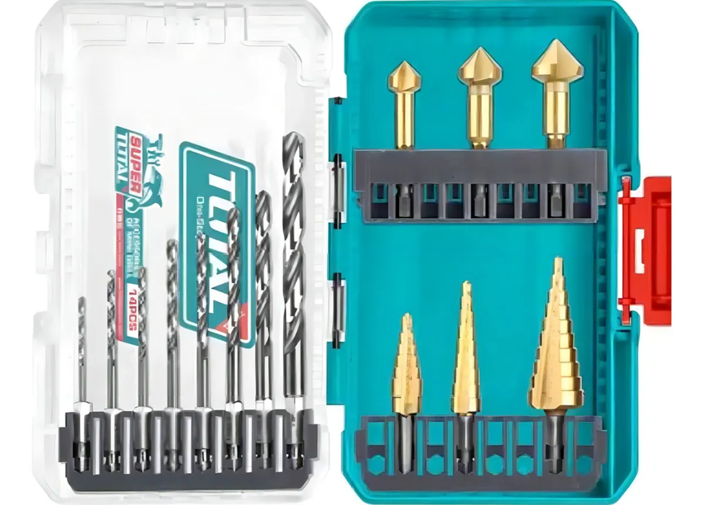 Kit Set De Brocas Escalonada 14 Piezas Total Tacsdl61401 1