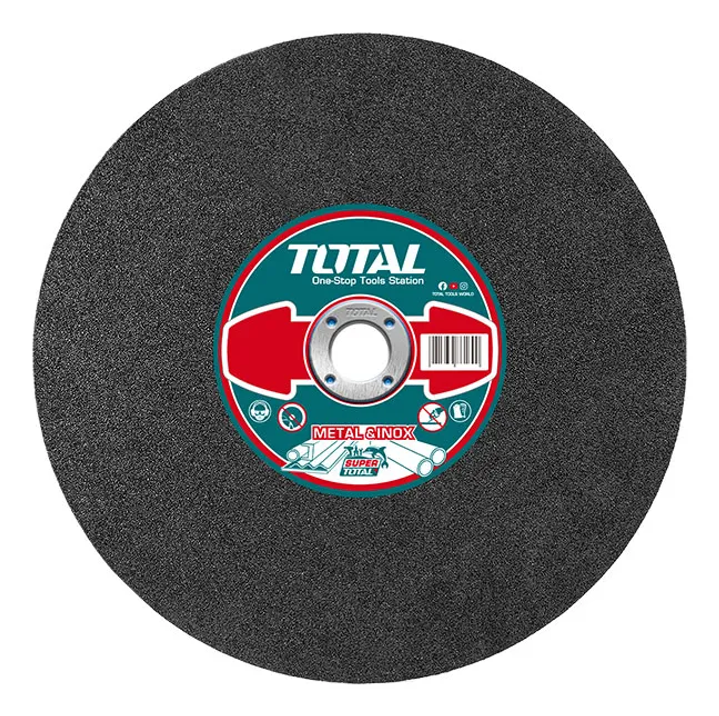 Disco Abrasivo De Corte Metal 355mm Total Color Negro 1