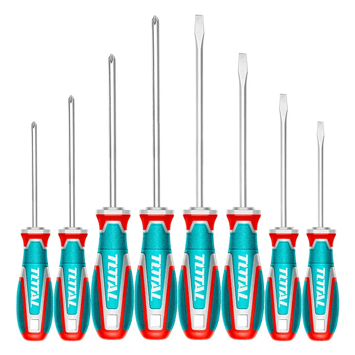Set Juego Destornilladores 8 Piezas Total Tksds0846 1