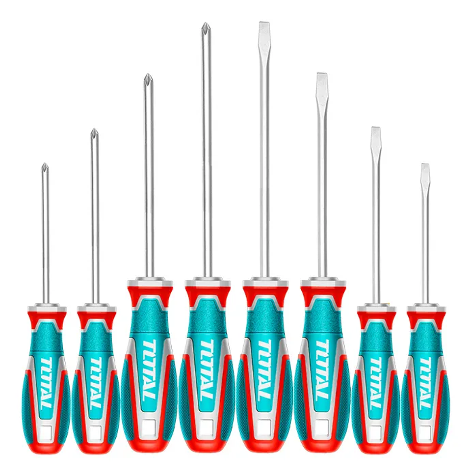 Set Juego Destornilladores 8 Piezas Total Tksds0846 1