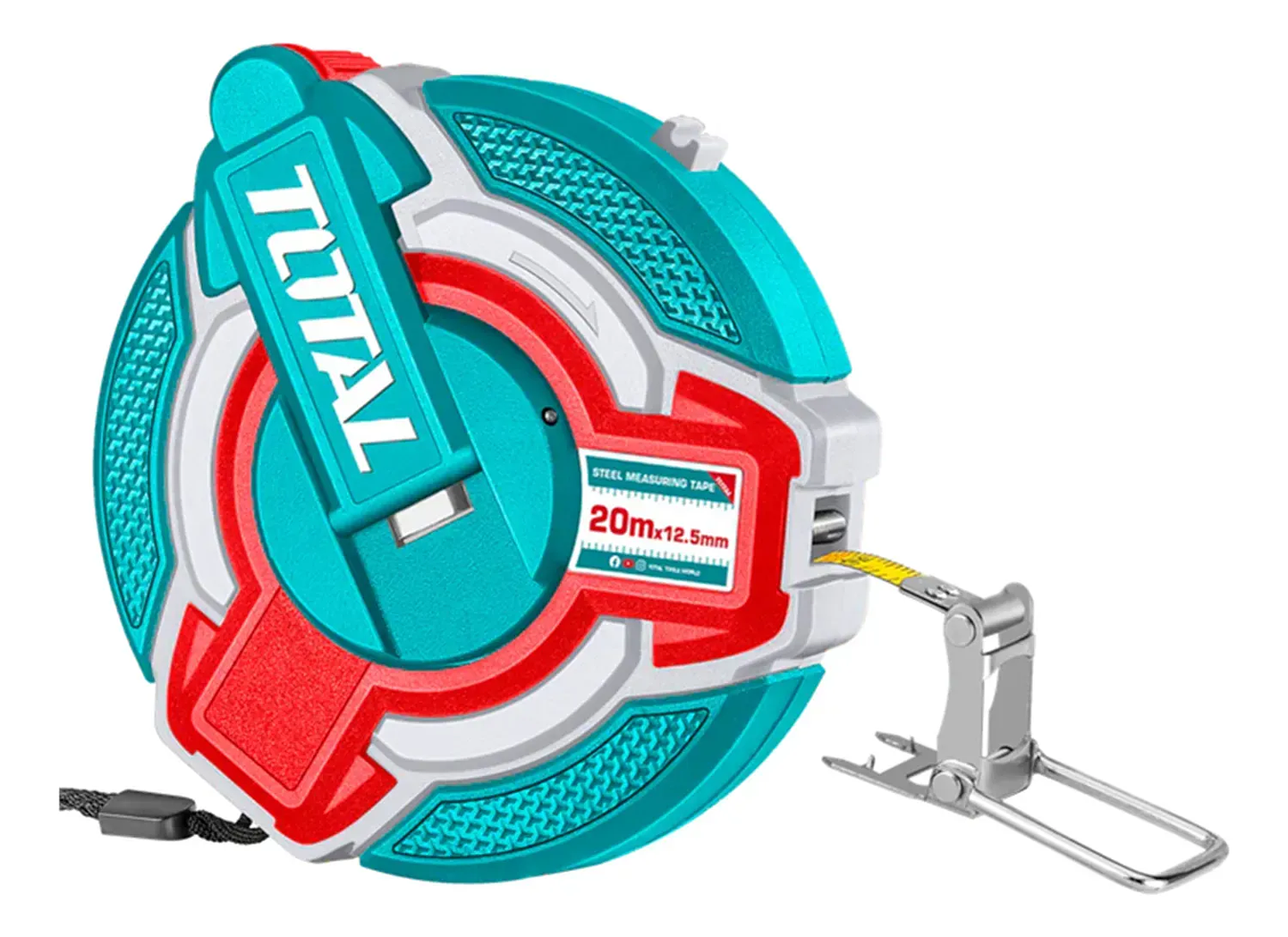 Huincha Cinta Métrica 20m X 12.5mm Total Tmt08206 1