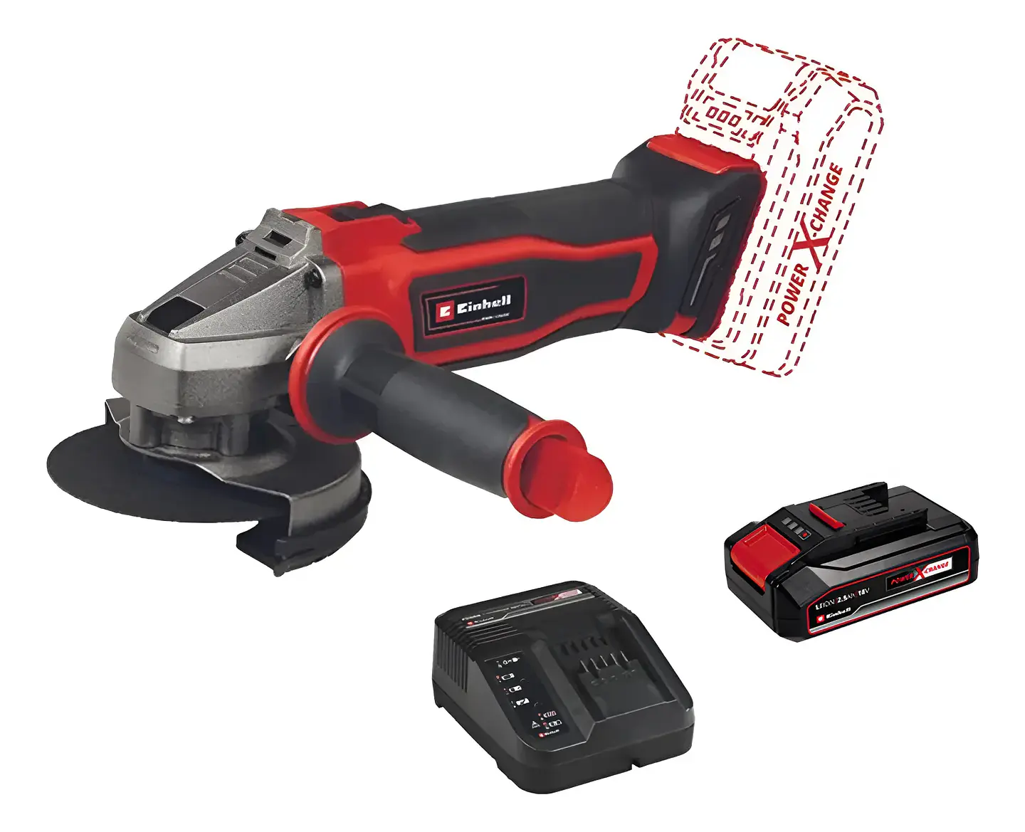 Galletera Esmeril Angular 18v Bat+ Carg Einhell 4431166 Unico 1