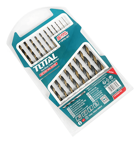 Juego De Brocas 19 Piezas P/ Metal Hss Total Taksdb9195