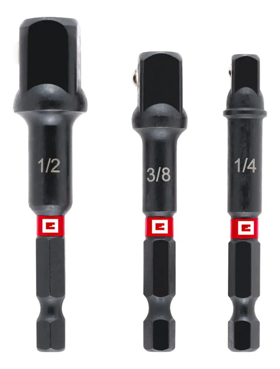 Kit Juego 3 Adaptadores P/ Taladro 1/2 3/8 1/4 Einhell 1