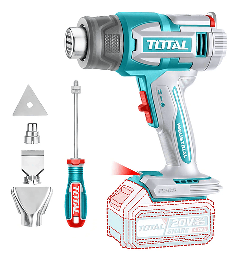 Pistola De Calor Inalámbrica 20v Total 