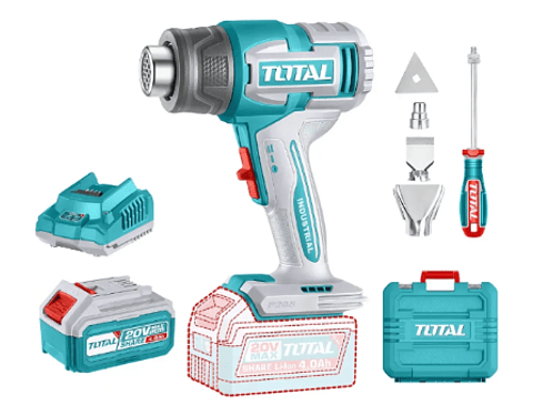 Pistola De Calor 20v Batería + Cargador TOTAL