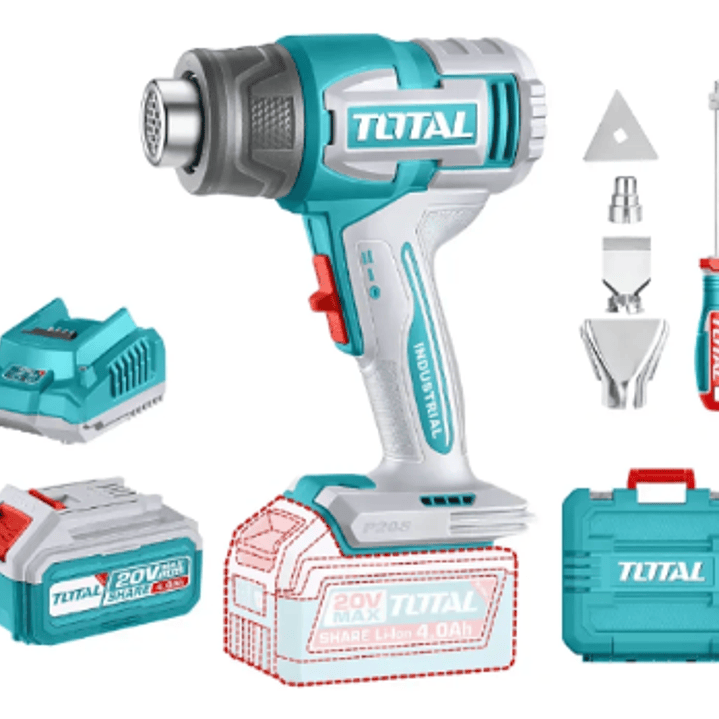 Pistola De Calor 20v Batería + Cargador TOTAL 1