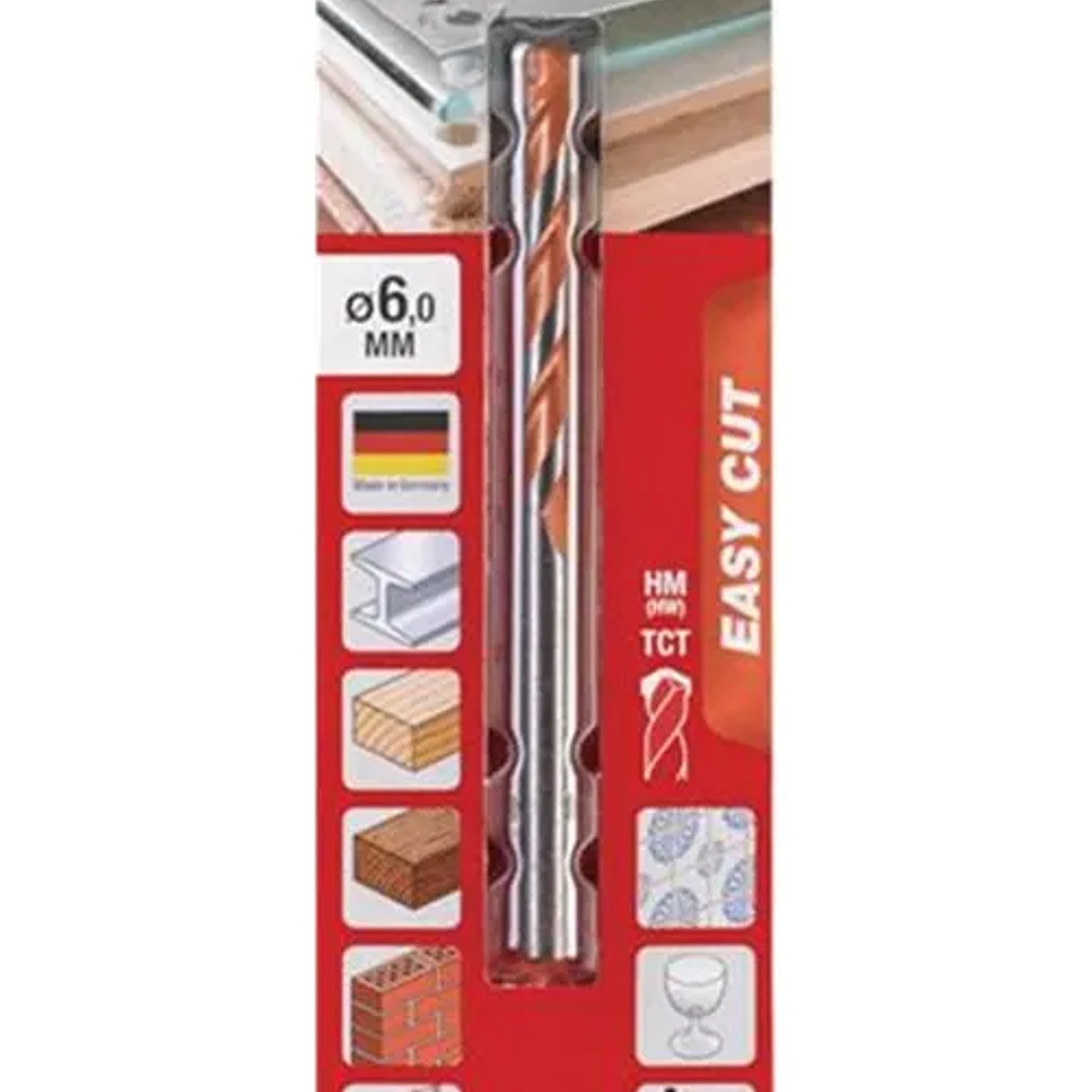 Broca Multiuso Construcción 6mm Kwb 1