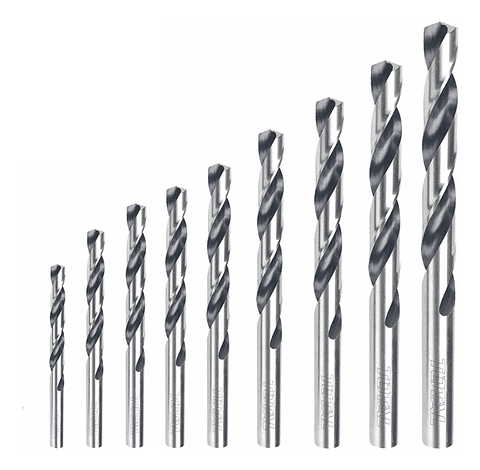 Juego De Brocas 9 Piezas Para Metal Hss Total Tacsd0095