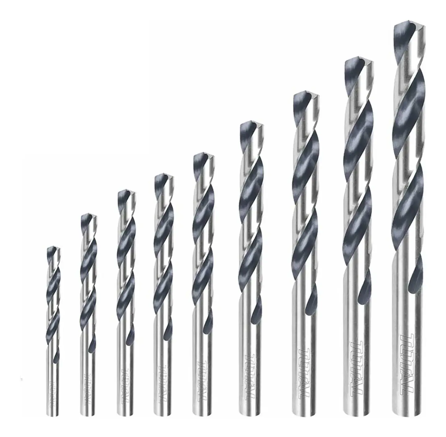 Juego De Brocas 9 Piezas Para Metal Hss Total Tacsd0095 1