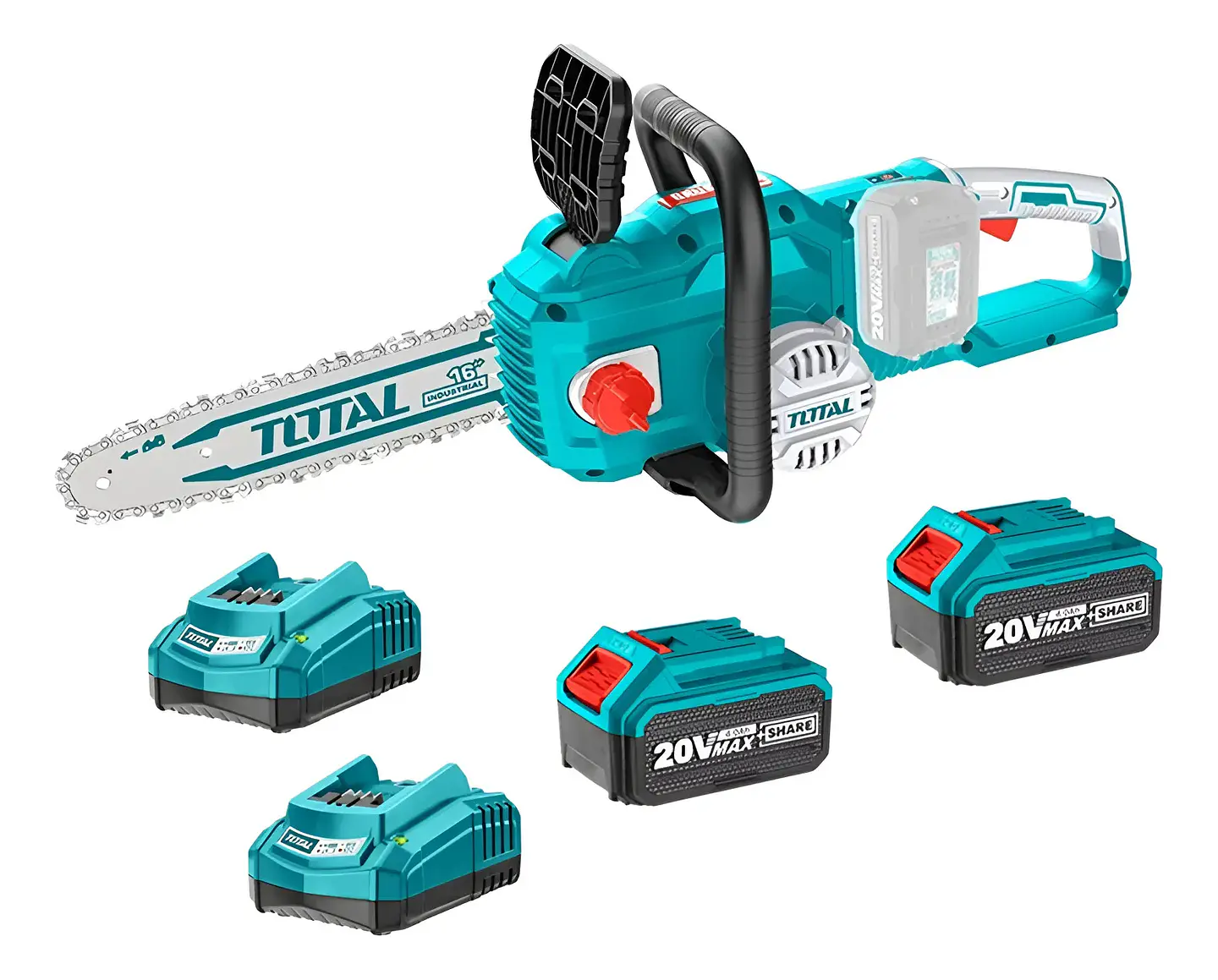 Motosierra 40v 16 Pulgadas Batería + Cargador Total 1