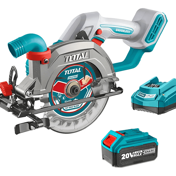 Sierra Circular 20v 140mm Batería + Cargador Total 1