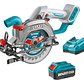 Sierra Circular 20v 140mm Batería + Cargador Total - Miniatura 1