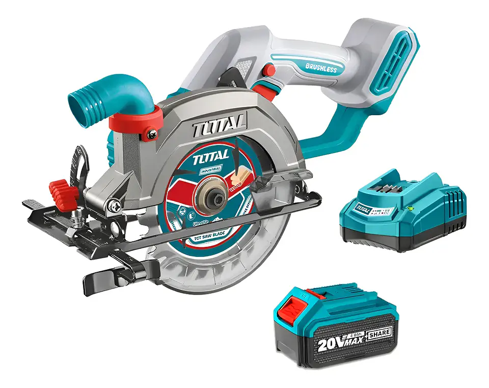 Sierra Circular 20v 140mm Batería + Cargador Total 1