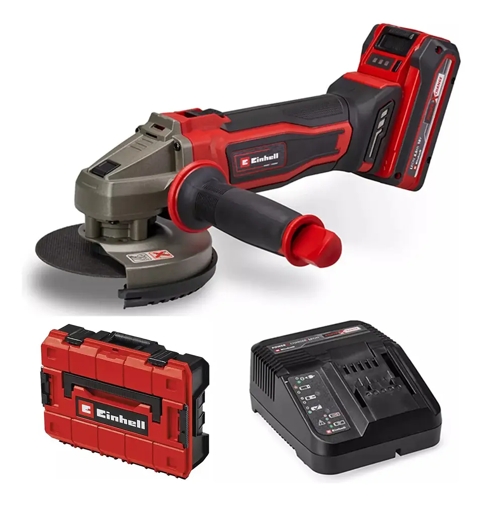 Galletera Esmeril Angular 18v + Maleta De Herramientas Einhell 1