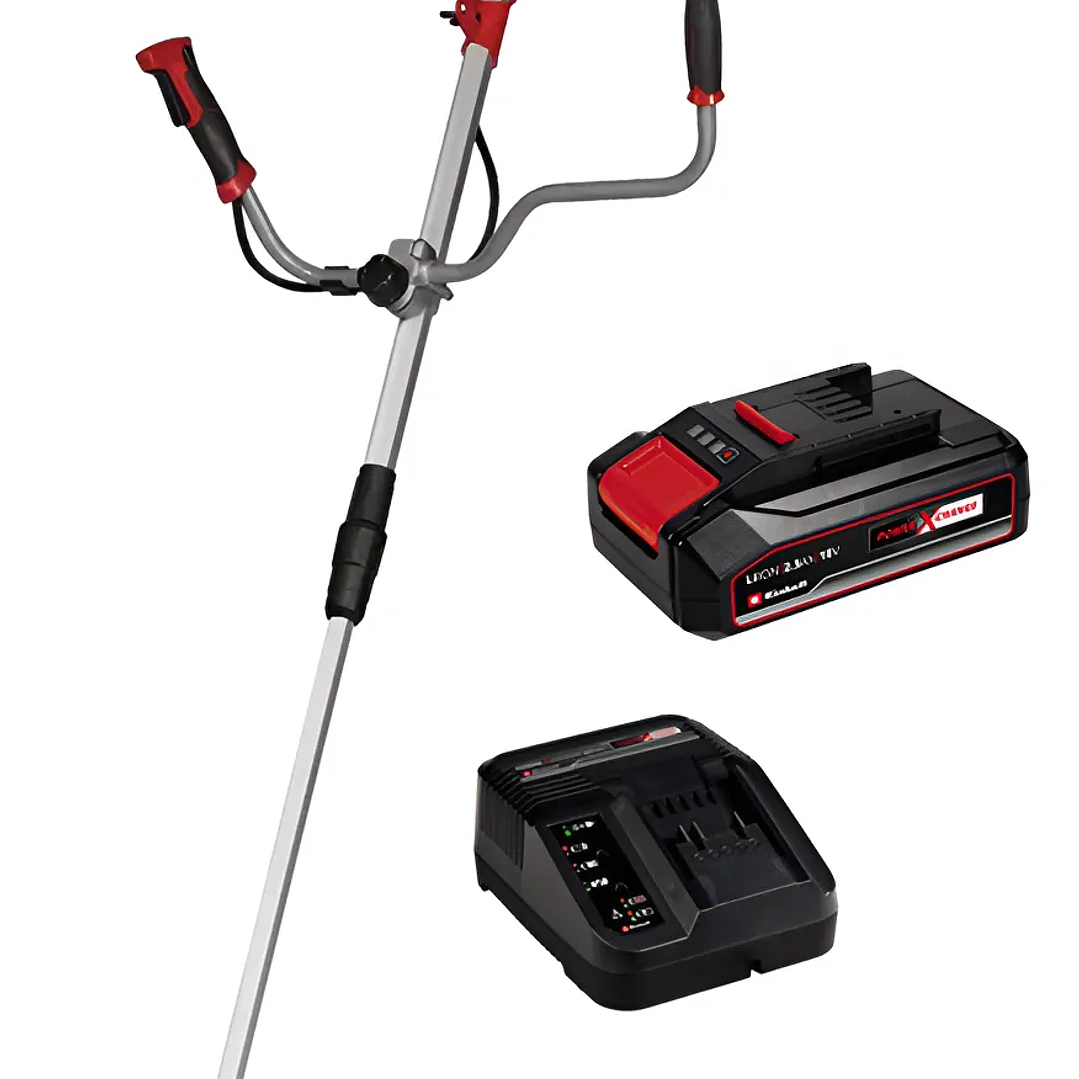 Desmalezadora Orilladora 18v Agillo 18/200 Batería + Cargador Einhell Color Rojo 1