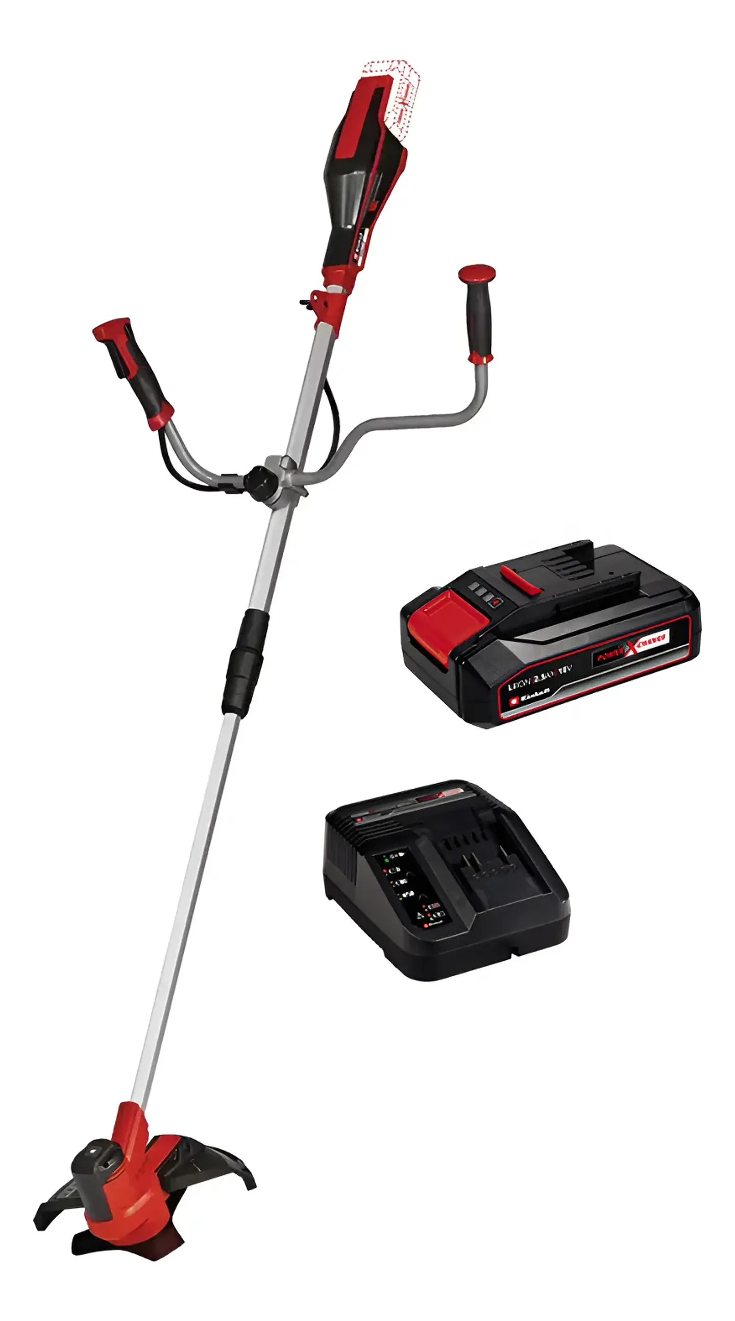 Desmalezadora Orilladora 18v Agillo 18/200 Batería + Cargador Einhell Color Rojo 1