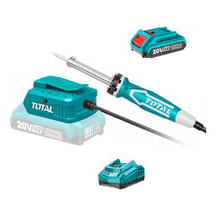 Cautín Para Soldar 20v Batería + Cargador Total Tsili2001