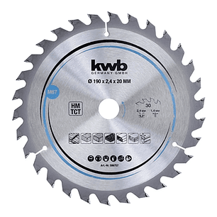 Disco De Sierra Circular 190mm 30 Dientes KWB