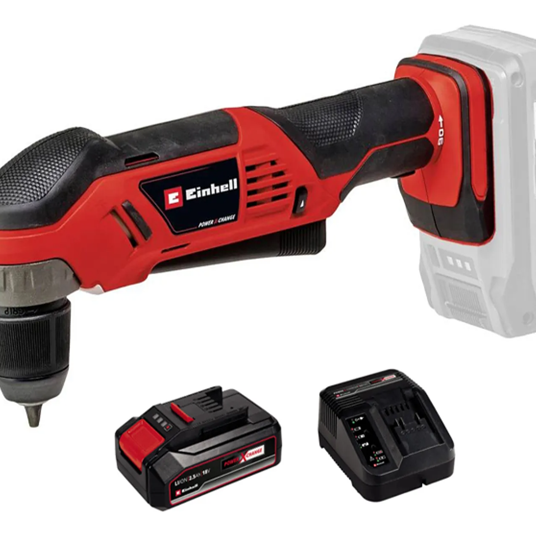 Taladro Atornillador Angular 10mm 18v Batería + Cargador Einhell 1