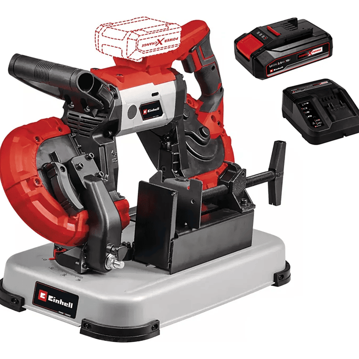 Sierra De Cinta Banda 18v Te-mb 18/127 U Li-solo Batería + Cargador Einhell  1