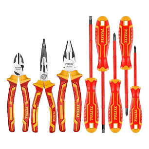 Set Juego Alicates + Destornilladores Aislados 8 Pcs Total