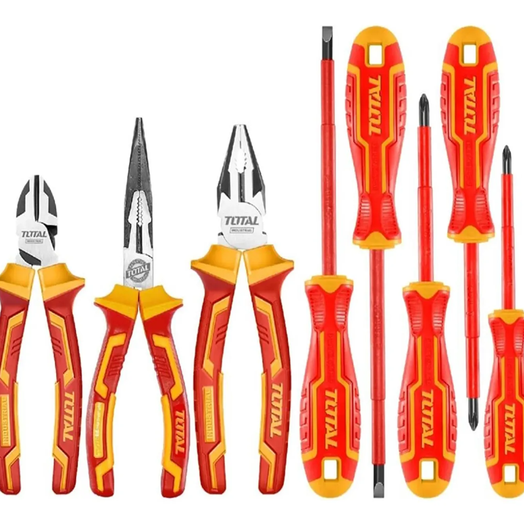 Set Juego Alicates + Destornilladores Aislados 8 Pcs Total 1