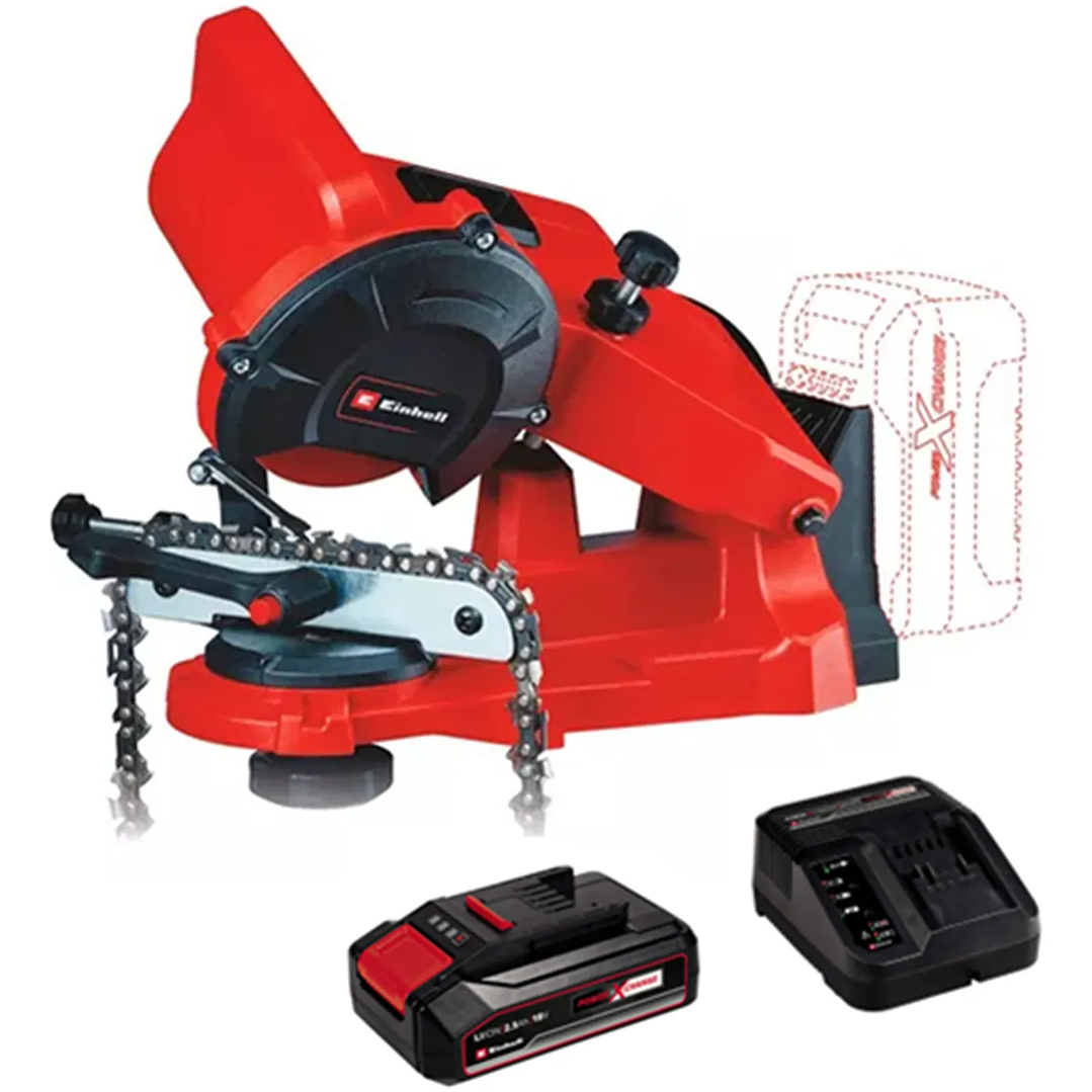 Afilador De Cadena Motosierra 18v Ge-cs 18 Li-solo Batería + Cargador 1