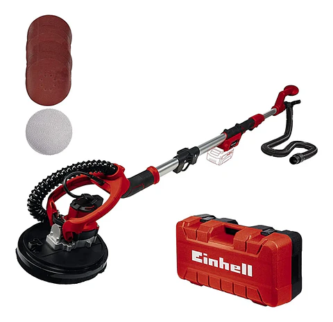 Lijadora Paneles De Yeso Techo Pared 18v Einhell Color Rojo