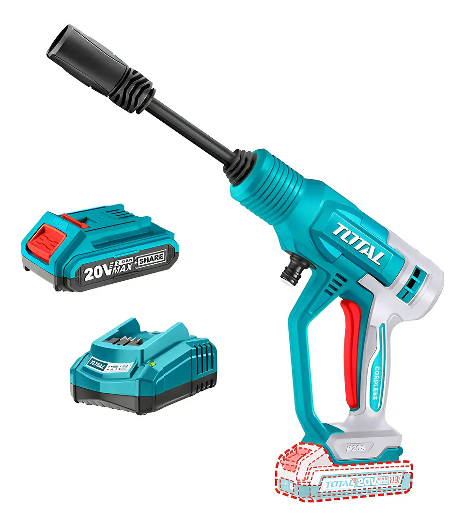 Hidrolavadora 20v 24,8bar Batería + Cargador Total  1
