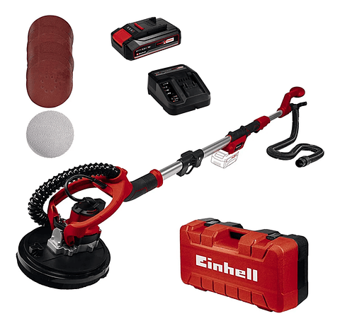 Lijadora Paneles De Yeso Techo Pared 18v Batería + Cargador Einhell