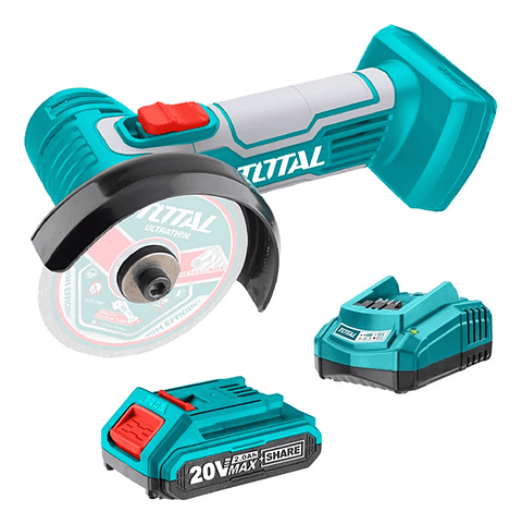 Mini esmeril 3 Pulgadas 20v + Batería + Cargador Total 