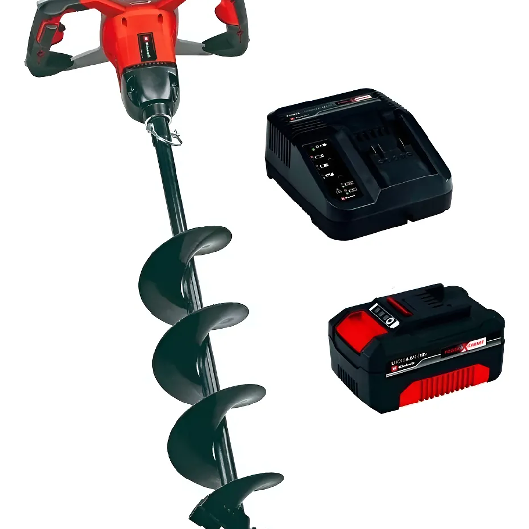 Barreno Ahoyador 18v Batería + Cargador Einhell  1