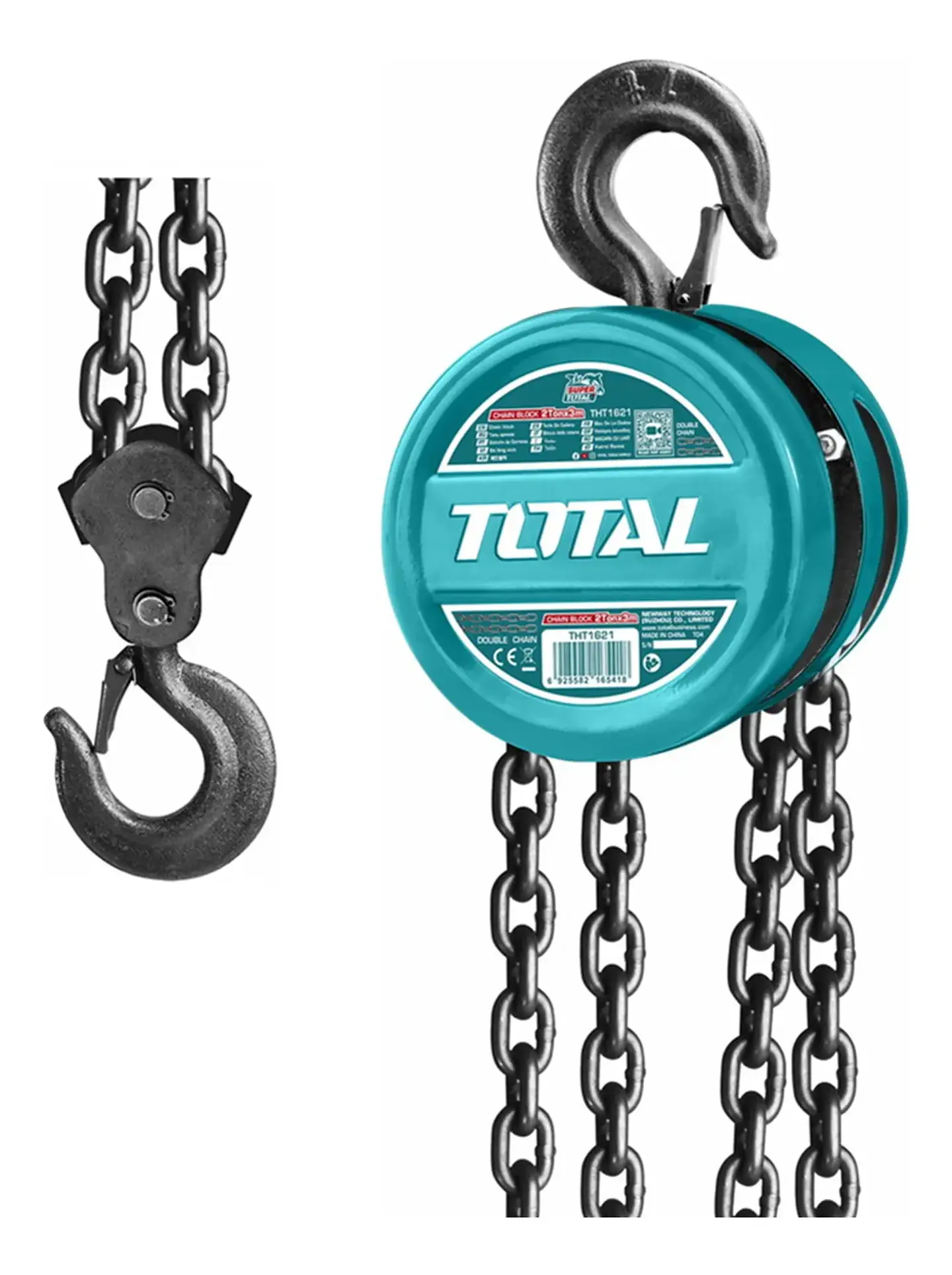 Tecle Con Cadena Manual 2 Tonelada 3 Metros Total  1