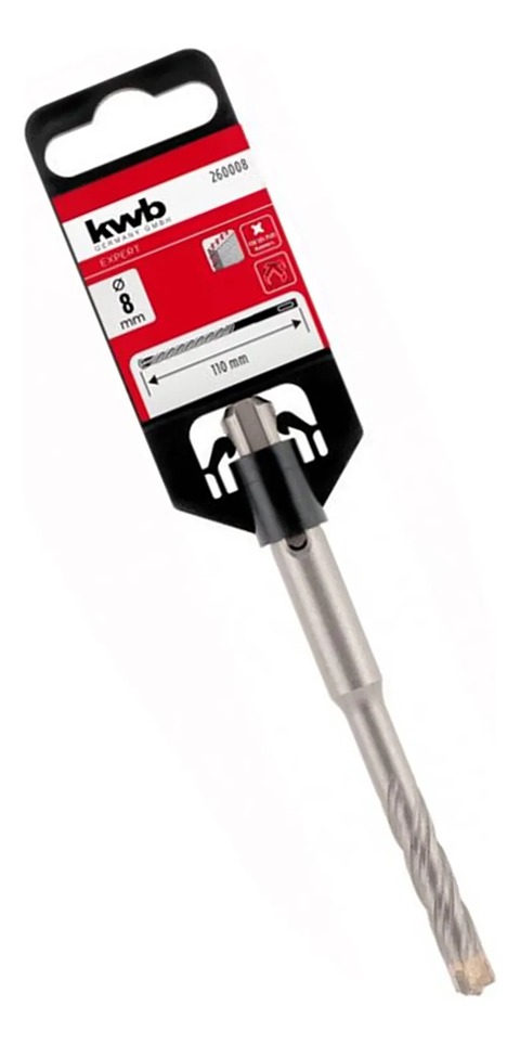 Broca Para Concreto Sds Plus 8mm Kwb 260008